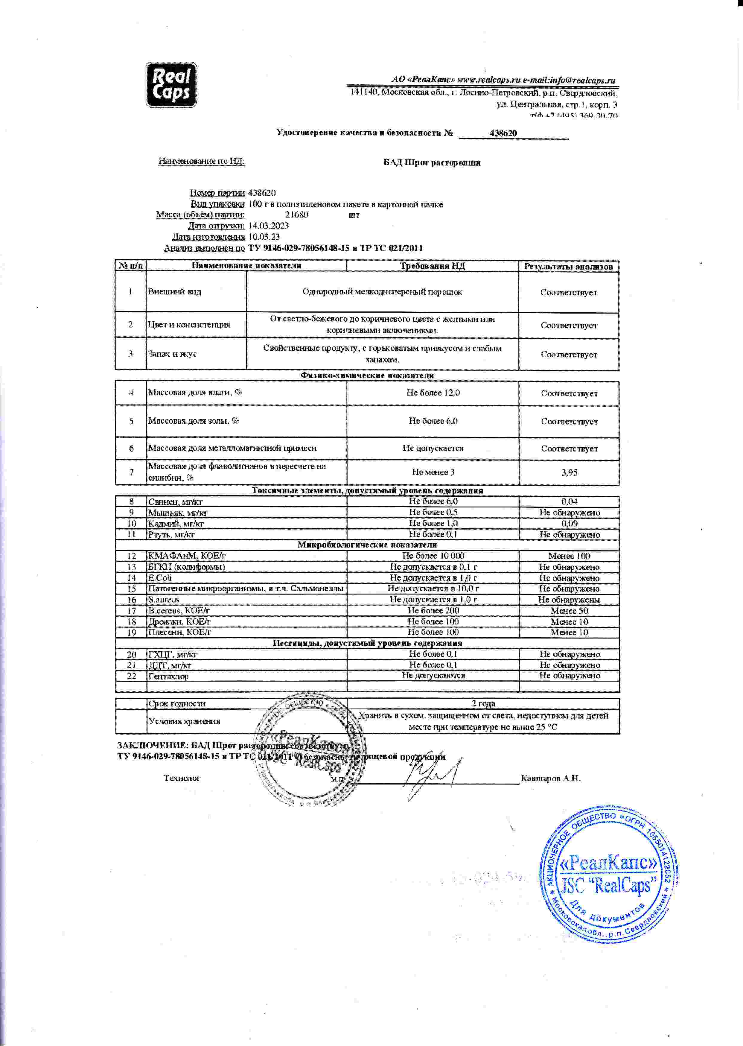 Паспорт №032023